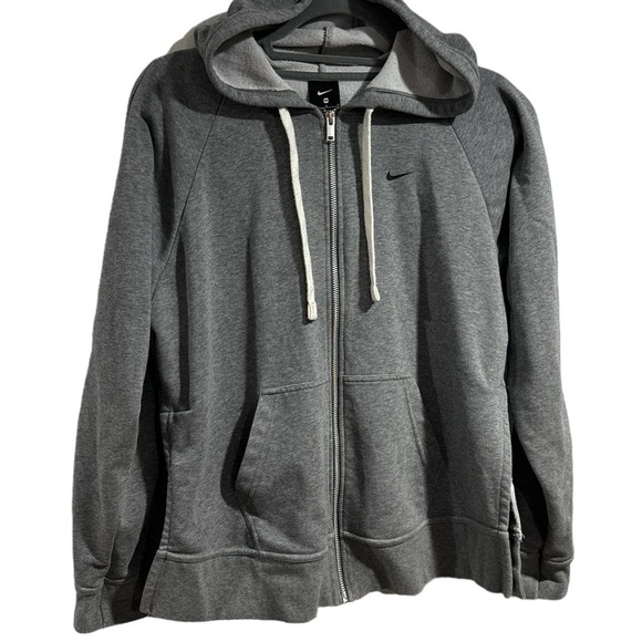 Nike Tops - Nike hoodie‎ sweatshirt zip up gray get fit dri fit medium